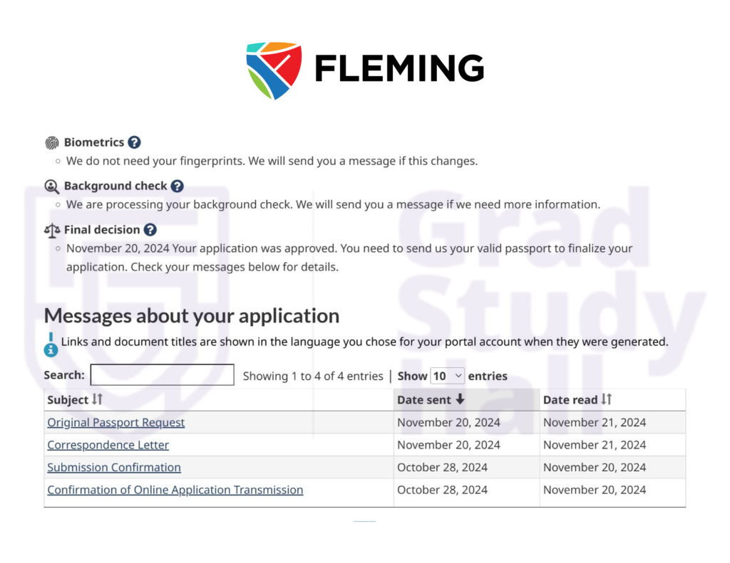 study abroad visa application granted 1