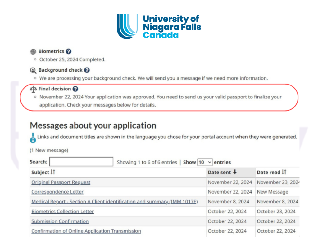 study abroad visa application granted 2